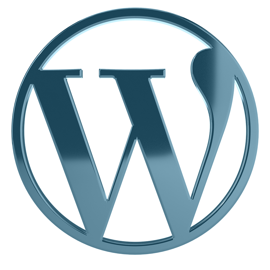 Sininen WordPress-logo