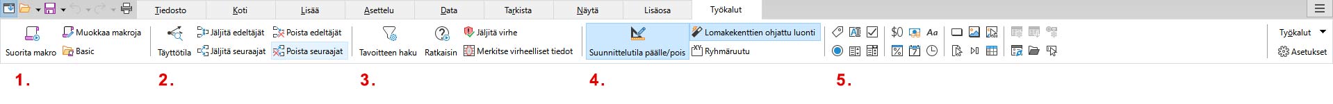 Työkalut-välilehti