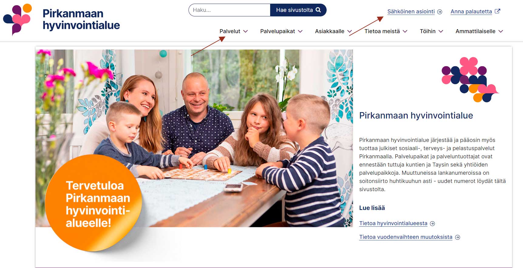 pirha01 Pirha-palvelun etusivu.