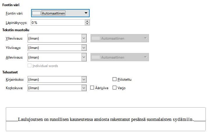 Fonttitehosteet