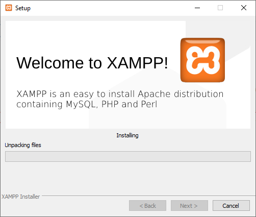 XAMPP-asentuu